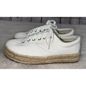 TRETORN Women's Nylite Plus Espadrille Canvas Sneakers Platform Size 7.5 EUC